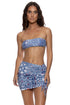 Luli Fama Americana Vibes Luxe Stitch Free Form Bandeau Top